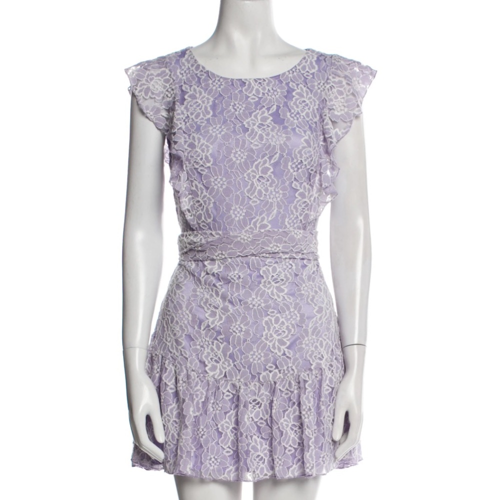 Majorelle Elegant Lavender Lace Dress